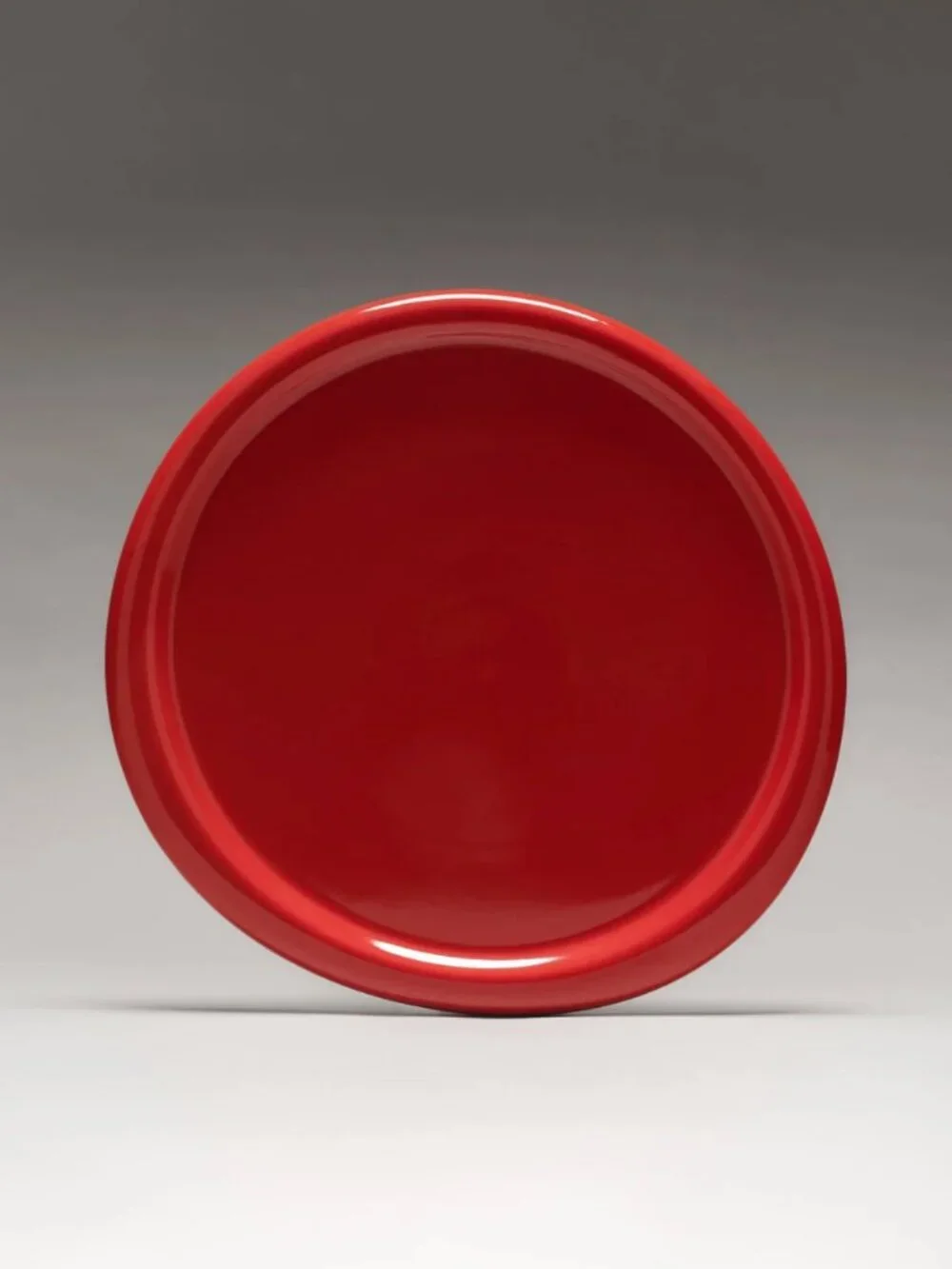 Softedge Studio Rolled Rim Platter – Tomato | Large Hasami Porcelain Serving Pla